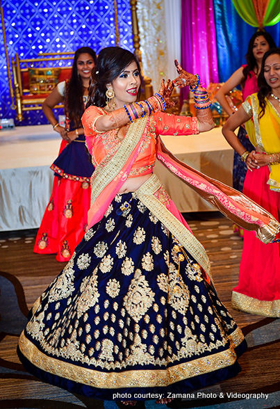 Indian Bride's Dance Performance at her Sangeet Ceremony